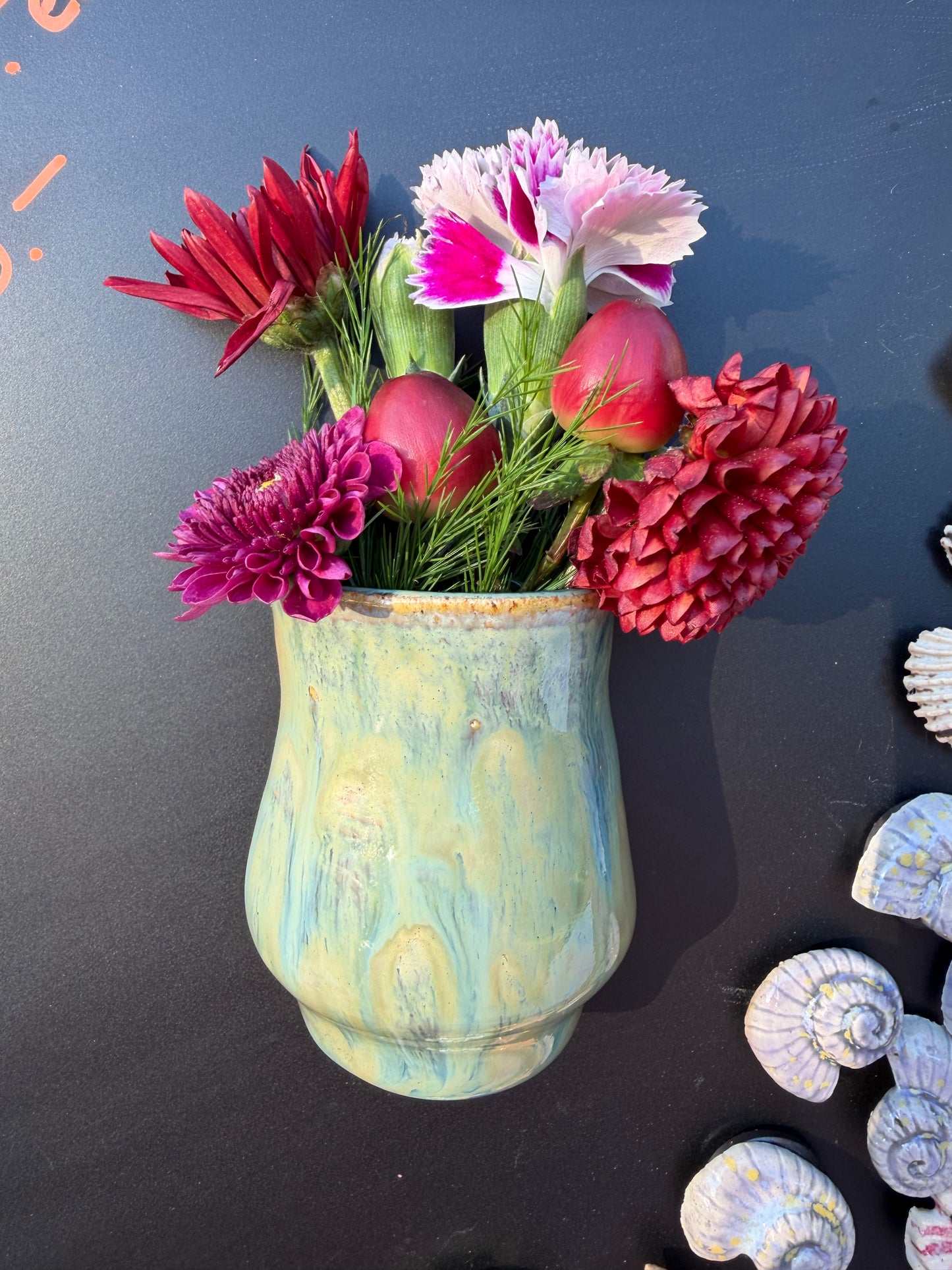 Peacock Magnetic Mini Vase