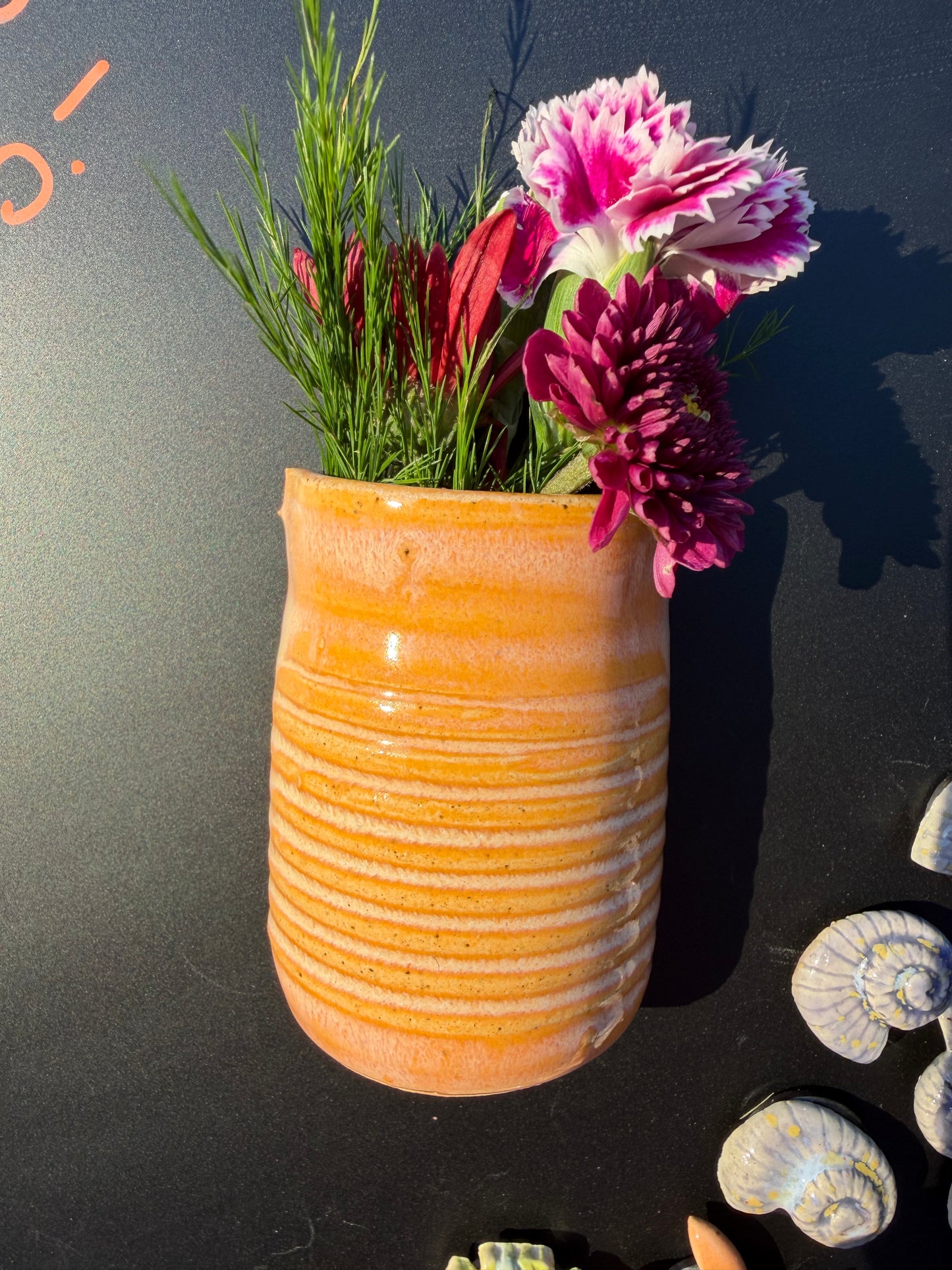 Creamsicle Magnetic Mini Vase