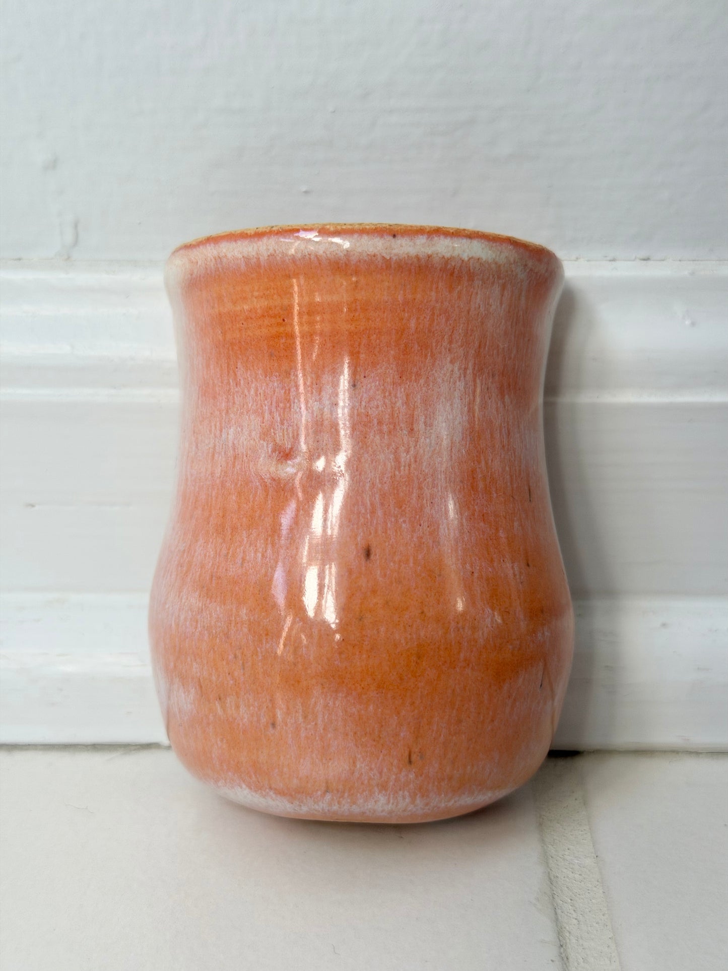 Sun Washed Peach Mini Vases