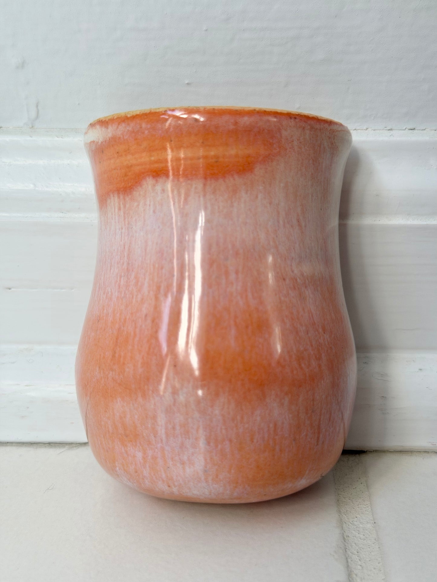 Sun Washed Peach Mini Vases