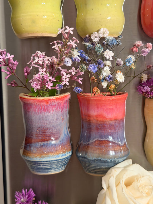 Painted Horizon Mini Vases
