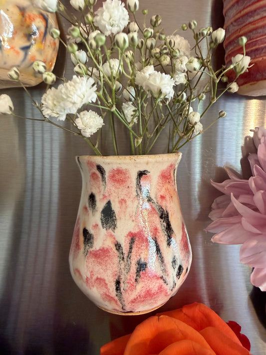Painted Petals Magnetic Mini Vase