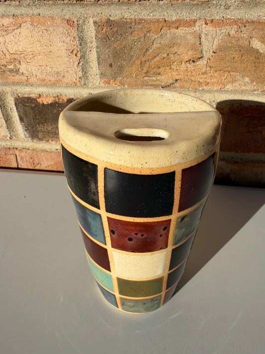 Checkered Travel Mug