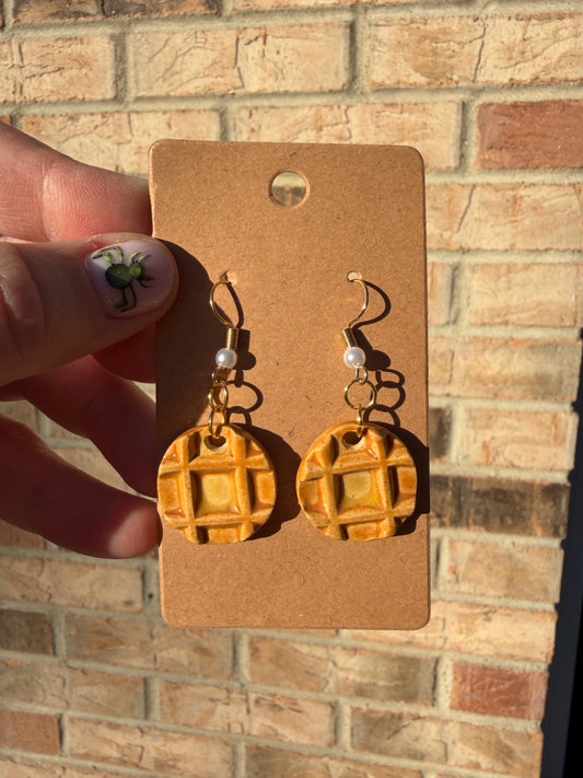 Waffle Earrings