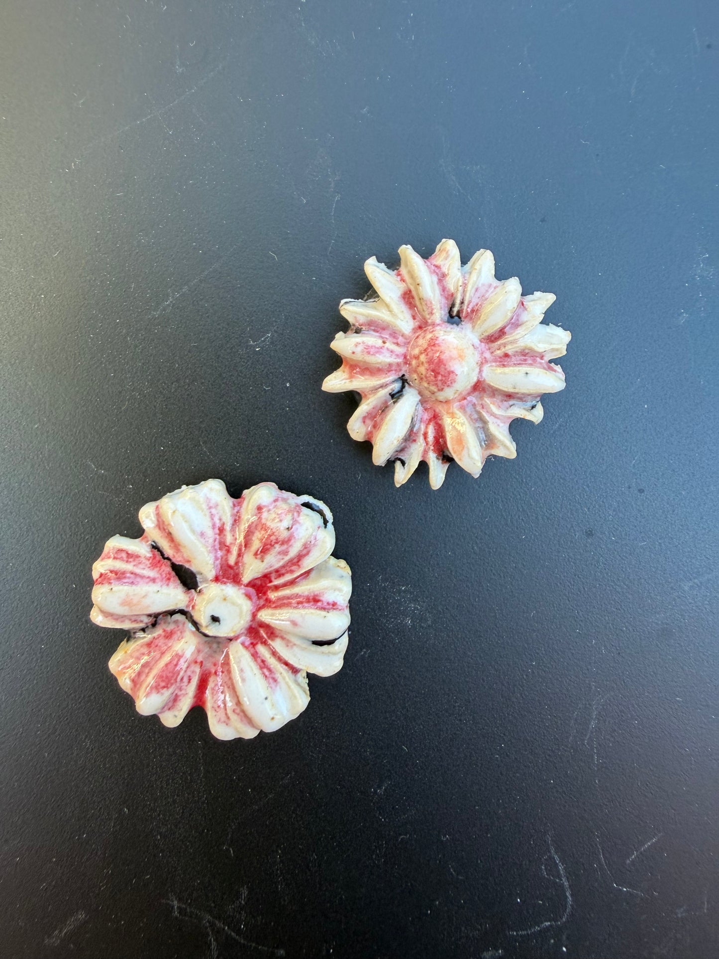 Pink Spotted Flower Magnet