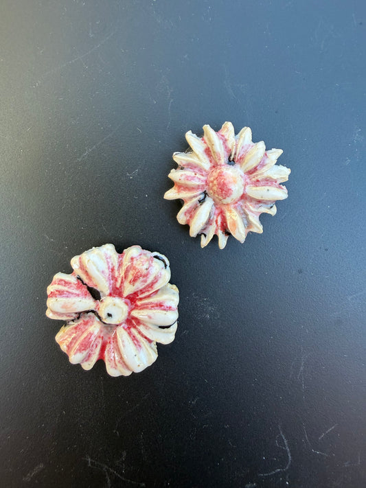 Pink Spotted Flower Magnet