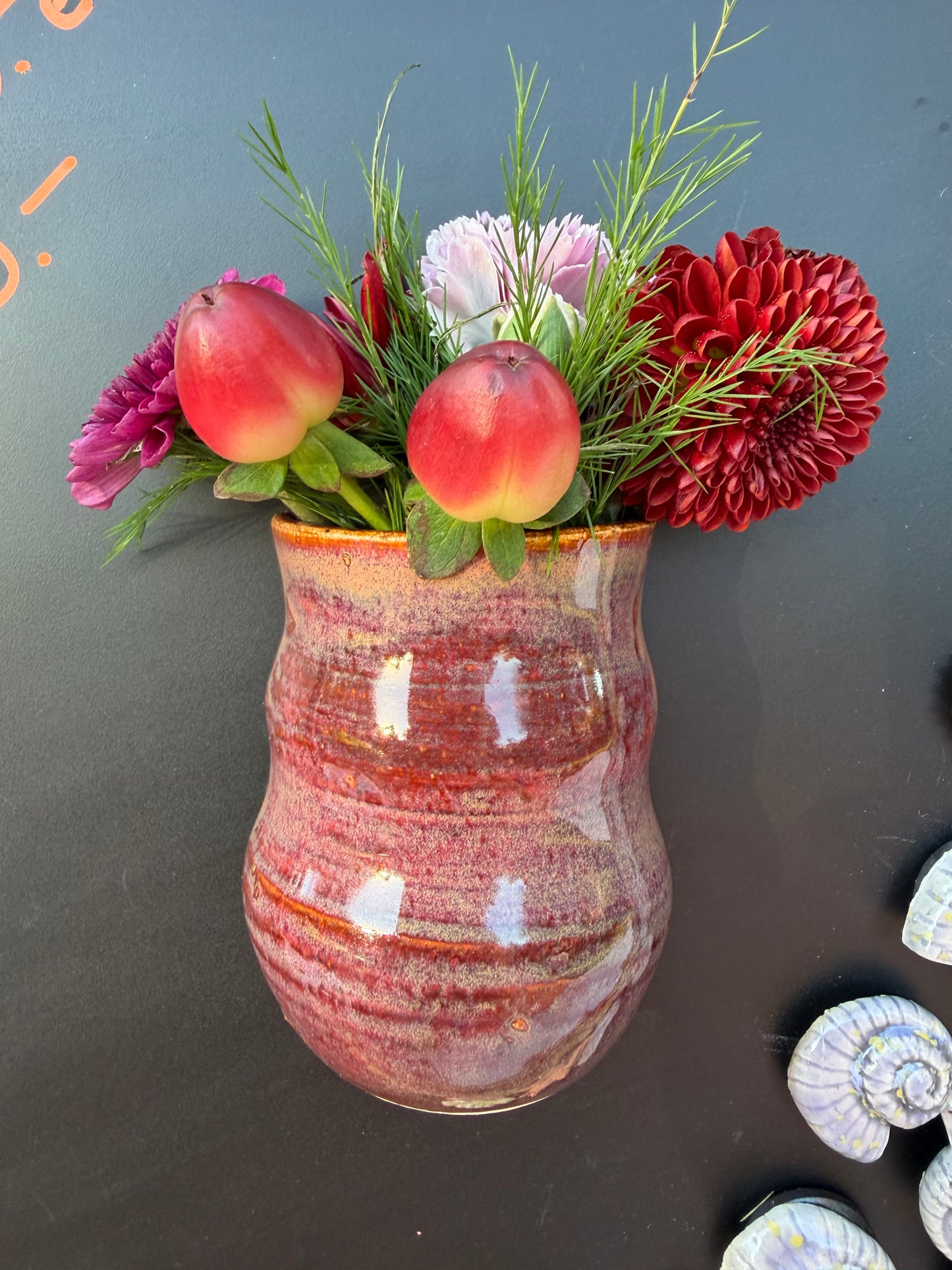 Plum Magnetic Mini Vase