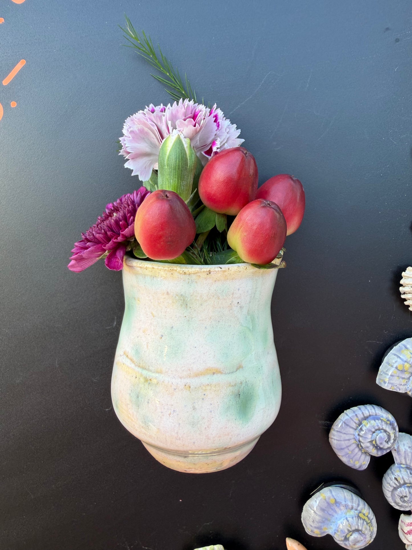 Speckled Moss Magnetic Mini Vase